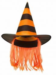 Amscan Kapelusz w kolorze czarno-pomarańczowym rozmiar: onesize. Czarne kapelusze damskie AMSCAN, bez wzorów, z materiału. Za 19.50 zł.