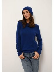 Just Cashmere Kaszmirowy sweter "Jane" w kolorze granatowym rozmiar: S. Niebieskie swetry klasyczne damskie Just Cashmere, s, z kaszmiru, bez kołnierzyka. Za 314.75 zł.