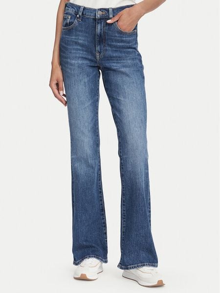 Tommy Jeans Jeansy Sylvia DW0DW23077 Granatowy Flare Fit. Niebieskie jeansy damskie Tommy Jeans. Za 409.99 zł.