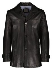 Bugatti Skórzana kurtka w kolorze czarnym rozmiar: 58. Czarne kurtki męskie Bugatti, bez wzorów, ze skóry, bez kaptura. Za 578.99 zł.