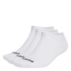 Cienkie skarpetki przed kostkę Linear – 3 pary. Białe skarpetki damskie Adidas, bez wzorów, z bawełny. Za 34.95 zł.