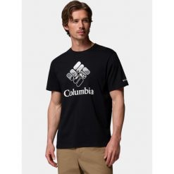 T shirt bawełniany Columbia CSC Seasonal Graphic Tee. Czarne t-shirty męskie Columbia, bez wzorów, z bawełny, bez kołnierzyka. Za 118.59 zł.