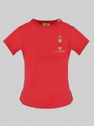 Plein Sport Koszulka w kolorze czerwonym rozmiar: M. Czerwone bluzki sportowe damskie Plein Sport, m, bez wzorów, bez ramiączek. Za 180.06 zł.