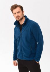 Bluza polarowa F-LIVINGO. Niebieskie bluzy bez kaptura męskie Volcano, l, z materiału. Za 169.99 zł.