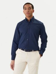 BOSS Koszula Rickert 50553001 Granatowy Regular Fit. Niebieskie koszule męskie Boss, m, bez wzorów, z bawełny, bez kołnierzyka, bez ramiączek. Za 449.99 zł.