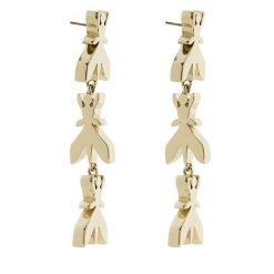 Kolczyki Patrizia Pepe. Żółte kolczyki damskie Patrizia Pepe, złote. Za 269.99 zł.