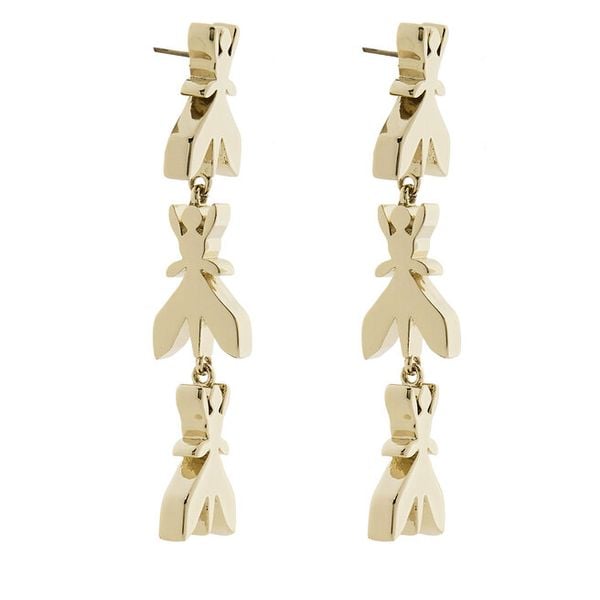 Kolczyki Patrizia Pepe. Żółte kolczyki damskie Patrizia Pepe, złote. Za 269.99 zł.