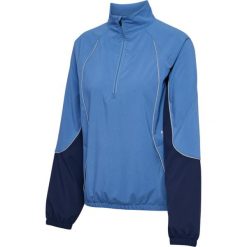 Damska bluza zapinana na zamek Hummel Pulse. Niebieskie bluzy bez kaptura damskie HUMMEL. Za 269.50 zł.