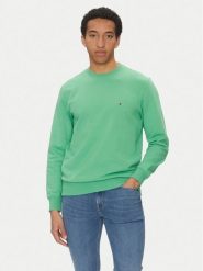 Tommy Hilfiger Bluza Essential MW0MW37237 Zielony Regular Fit. Zielone bluzy bez kaptura męskie Tommy Hilfiger, m, z bawełny. Za 309.99 zł.