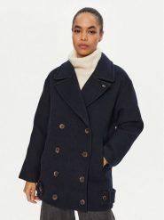 Tommy Jeans Płaszcz przejściowy DW0DW19752 Granatowy Regular Fit. Niebieskie płaszcze damskie Tommy Jeans, xl, bez wzorów, z jeansu. Za 1,299.00 zł.