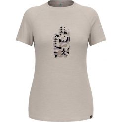 Koszulka z krótkim rękawem damska ODLO Merino Tencel 130 Heritage. Szare topy sportowe damskie Odlo, s, bez wzorów, bez ramiączek. Za 346.80 zł.