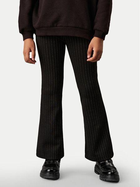 Calvin Klein Jeans Spodnie materiałowe IG0IG02734 Czarny Flare Fit. Czarne spodnie dziewczęce Calvin Klein Jeans, z jeansu. Za 169.99 zł.