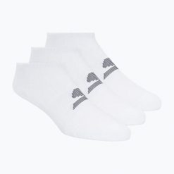 Skarpety męskie SKECHERS Microfiber Non Terry No Show 3. Białe skarpetki męskie Skechers, bez wzorów, z elastanu. Za 52.99 zł.