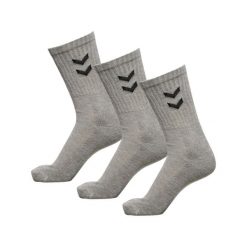 Skarpetki Hummel Basic (x3). Szare skarpetki damskie HUMMEL, bez wzorów. Za 24.90 zł.