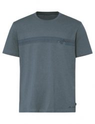 Koszulka rowerowa M Cyclist T-Shirt V. Szare t-shirty sportowe męskie Vaude, m, z bawełny, bez ramiączek, na fitness i siłownię. Za 189.00 zł.