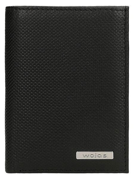 Wojas Skórzany portfel w kolorze czarnym - 8,3 x 11 x 2 cm rozmiar: onesize. Czarne portfele męskie Wojas, bez wzorów, z materiału. Za 114.95 zł.