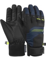 Reusch Rękawiczki narciarskie "Benji R-TEX® XT Junior" w kolorze czarno-granatowym rozmiar: 5. Czarne rękawiczki dziecięce REUSCH, ze skóry, bez ramiączek. Za 146.85 zł.