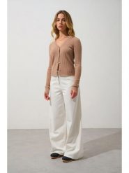 AUTHENTIC CASHMERE Kaszmirowy kardigan "Lise" w kolorze beżowym rozmiar: XL. Brązowe kardigany damskie AUTHENTIC CASHMERE, xl, bez wzorów, z kaszmiru. Za 348.08 zł.