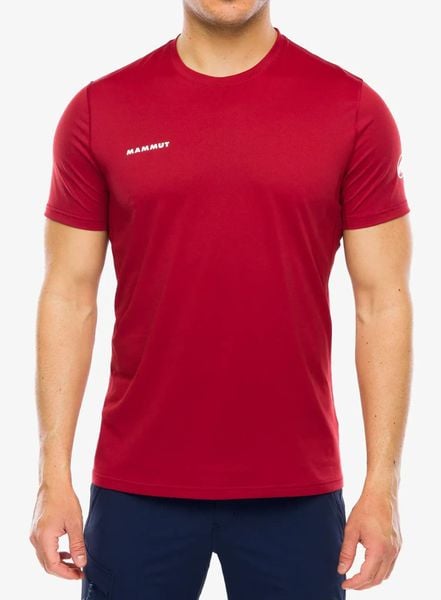 Koszulka Mammut Selun FL T-Shirt. Czerwone t-shirty męskie Mammut, l, bez wzorów, z materiału, bez kołnierzyka. Za 296.99 zł.