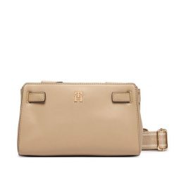 Torebka Tommy Hilfiger. Brązowe torebki klasyczne damskie Tommy Hilfiger, bez wzorów, bez dodatków. Za 489.99 zł.