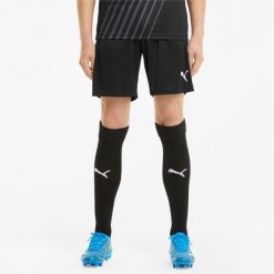 Spodenki piłkarskie męskie PUMA Teamliga Training. Białe szorty męskie Puma, bez kołnierzyka. Za 131.96 zł.