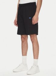 HUGO Szorty sportowe Nasensio 50522364 Czarny Regular Fit. Czarne szorty męskie Hugo, bez wzorów, z bawełny, sportowe. Za 299.99 zł.