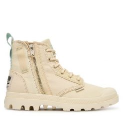 Trapery Palladium. Brązowe trapery damskie Palladium, bez obcasa. Za 429.99 zł.