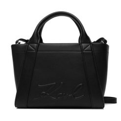 Torebka KARL LAGERFELD. Czarne torebki klasyczne damskie Karl Lagerfeld, bez wzorów, bez dodatków. Za 779.99 zł.