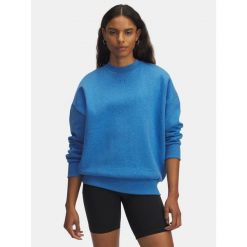 Bluza Damska Under Armour Dresowa Bez Kaptura Oversize Rival Fleece. Niebieskie bluzy bez kaptura damskie Under Armour, z dresówki. W wyprzedaży za 136.25 zł.