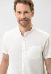 Koszula z krótkim rękawem, Regular Fit, C-TRIFO. Białe koszule męskie Volcano, m, bez wzorów, z bawełny, bez kołnierzyka, bez ramiączek. Za 139.99 zł.