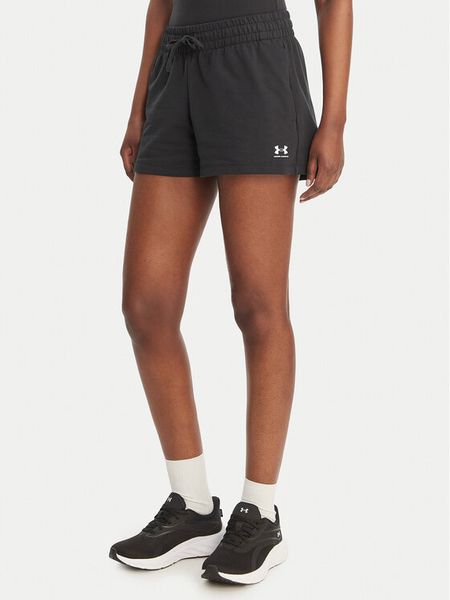 Under Armour Szorty sportowe Sport Terry 6011022 Czarny Regular Fit. Czarne spodenki sportowe damskie Under Armour, m, z bawełny. Za 169.99 zł.