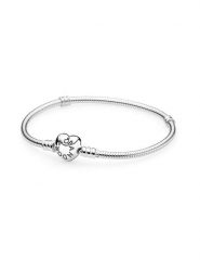 Pandora Srebrna bransoletka rozmiar: 18. Szare bransoletki damskie Pandora, srebrne. Za 231.68 zł.