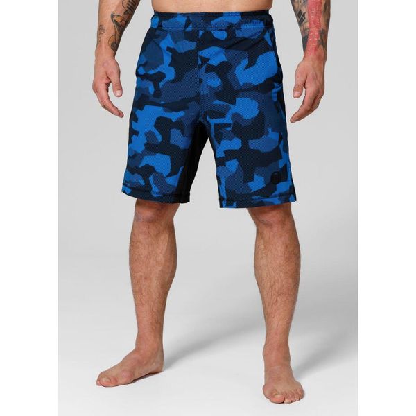 Spodenki męskie Pitbull sportowe Performance Pro plus Dillard. Niebieskie szorty męskie PITBULL, na lato, bez wzorów, sportowe. Za 169.00 zł.
