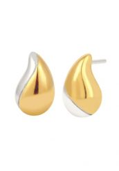Elli Kolczyk z kamieniem Damski Kropelka 925 Sterling Silver Pozłacane Bicolor Kolczyki 1 ct. Szare kolczyki damskie Elli, pozłacane. Za 293.99 zł.