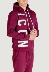 Bluza Mężczyzna ICON LOGO VERTICALE. Czerwone bluzy sportowe męskie ICON, bez wzorów, z bawełny, sportowe, bez kołnierzyka, bez ramiączek. Za 359.66 zł.