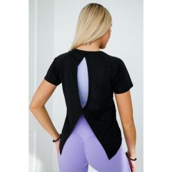 Koszulka sportowa damska z krótkim rękawem 2skin Fitness. Czarne bluzki sportowe damskie 2SkIN, m, bez wzorów, z elastanu, bez ramiączek. Za 149.00 zł.