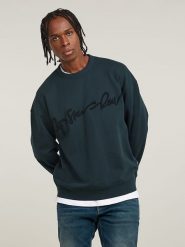 G-Star Bluza w kolorze granatowym rozmiar: XXL. Niebieskie bluzy bez kaptura męskie G-Star, xxl, z bawełny. Za 188.85 zł.