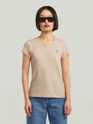 G-Star Koszulka w kolorze beżowym rozmiar: S. Brązowe t-shirty damskie G-Star, s, bez wzorów, z bawełny, bez kołnierzyka. Za 61.31 zł.