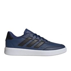 Buty adidas Courtblock JI4710 niebieskie. Niebieskie buty sportowe na co dzień męskie z gumy, bez zapięcia. Za 357.94 zł.