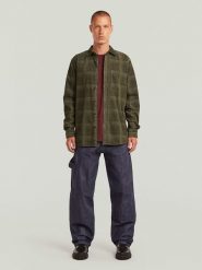 G-Star Koszula - Regular fit - w kolorze khaki rozmiar: XL. Brązowe koszule męskie G-Star, xl, bez wzorów, z bawełny, bez kołnierzyka, bez ramiączek. Za 209.95 zł.