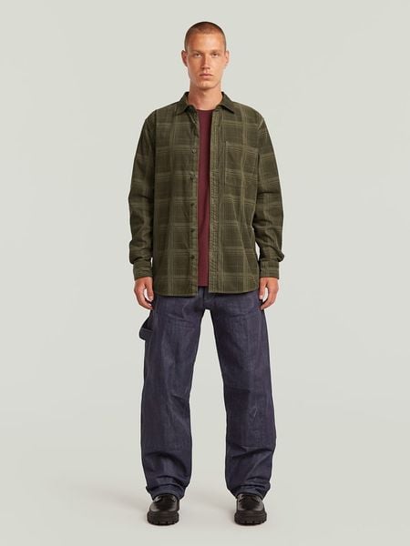G-Star Koszula - Regular fit - w kolorze khaki rozmiar: XL. Brązowe koszule męskie G-Star, xl, bez wzorów, z bawełny, bez kołnierzyka, bez ramiączek. Za 209.95 zł.