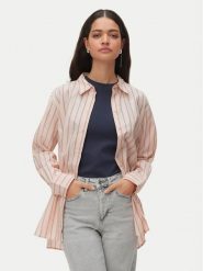 Vero Moda Koszula Elina 10336329 Różowy Loose Fit. Czerwone koszule damskie Vero Moda, m, bez wzorów, z bawełny, bez kołnierzyka, bez ramiączek. Za 169.99 zł.