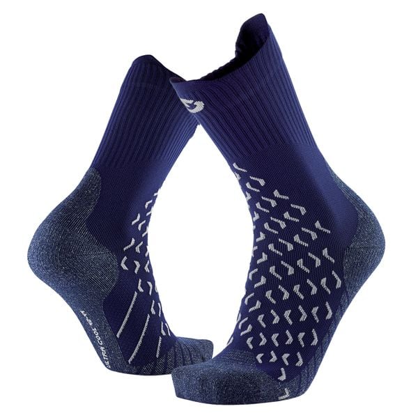 Skarpety trekkingowe doroslych Therm-ic Outdoor UltraCool Crew wysokosc goleni. Niebieskie skarpetki damskie THERM-IC, bez wzorów, z materiału. Za 116.00 zł.