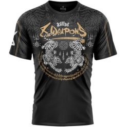 Koszulka 8 Weapons Tiger Yant. Czarne bluzki sportowe damskie 8 WEAPONS, xl, bez wzorów, z materiału, bez ramiączek. Za 243.00 zł.