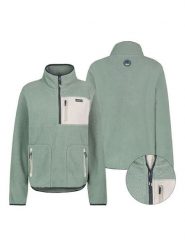 Sublevel Bluza polarowa w kolorze zielono-beżowym rozmiar: XS. Zielone bluzy bez kaptura damskie Sublevel, xs, z polaru. Za 113.36 zł.