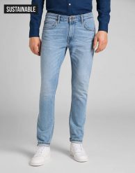 MĘSKIE SPODNIE JEANSOWE LEE LUKE WORN NEW HILL L719MWIR 112140735. Spodnie materiałowe męskie Lee, bez wzorów, z jeansu. Za 219.99 zł.