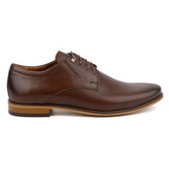 Olivier Buty eleganckie skórzane 483 w kolorze ciemnobrązowym brązowe. Brązowe buty wizytowe męskie z jeansu, bez zapięcia. Za 377.80 zł.
