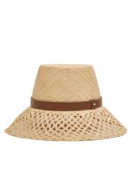 Weekend Max Mara Kapelusz Eliseo 2515571065 Beżowy. Brązowe kapelusze damskie Weekend Max Mara, bez wzorów, ze skóry. Za 689.99 zł.
