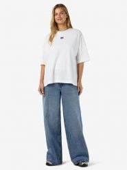 Noisy may Koszulka "Kim" w kolorze białym rozmiar: XS. Białe bluzki damskie Noisy may, xs, bez wzorów, z bawełny, bez kołnierzyka. Za 57.33 zł.