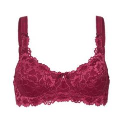 Cellbes Biustonosz Bella ciemnoczerwony female czerwony 90C. Czerwone biustonosze sportowe damskie Cellbes, bez wzorów, z koronki. Za 79.00 zł.